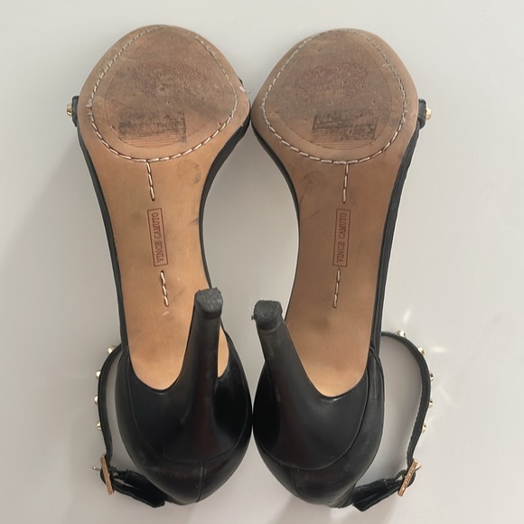 7.5 Vince Camuto Cassandy Studded Stiletto Heels Women's Black Designer - Picture 8 of 12